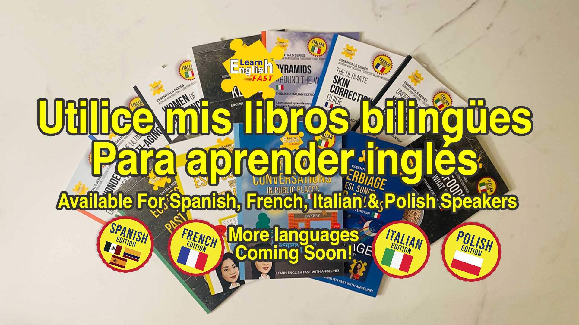 La serie de libros Aprende inglés rápido