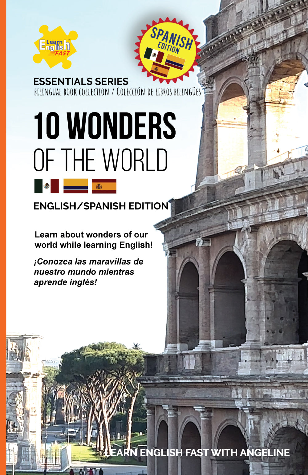 libro bilingue ingles español sobre las maravillas de nuestro mundo