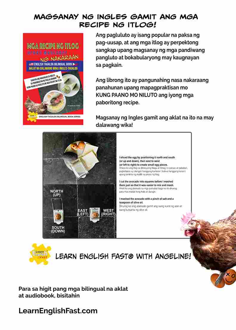 Egg Recipes To Practice The English Past Tense: English–Tagalog Bilingual Book (PDF Edition)
