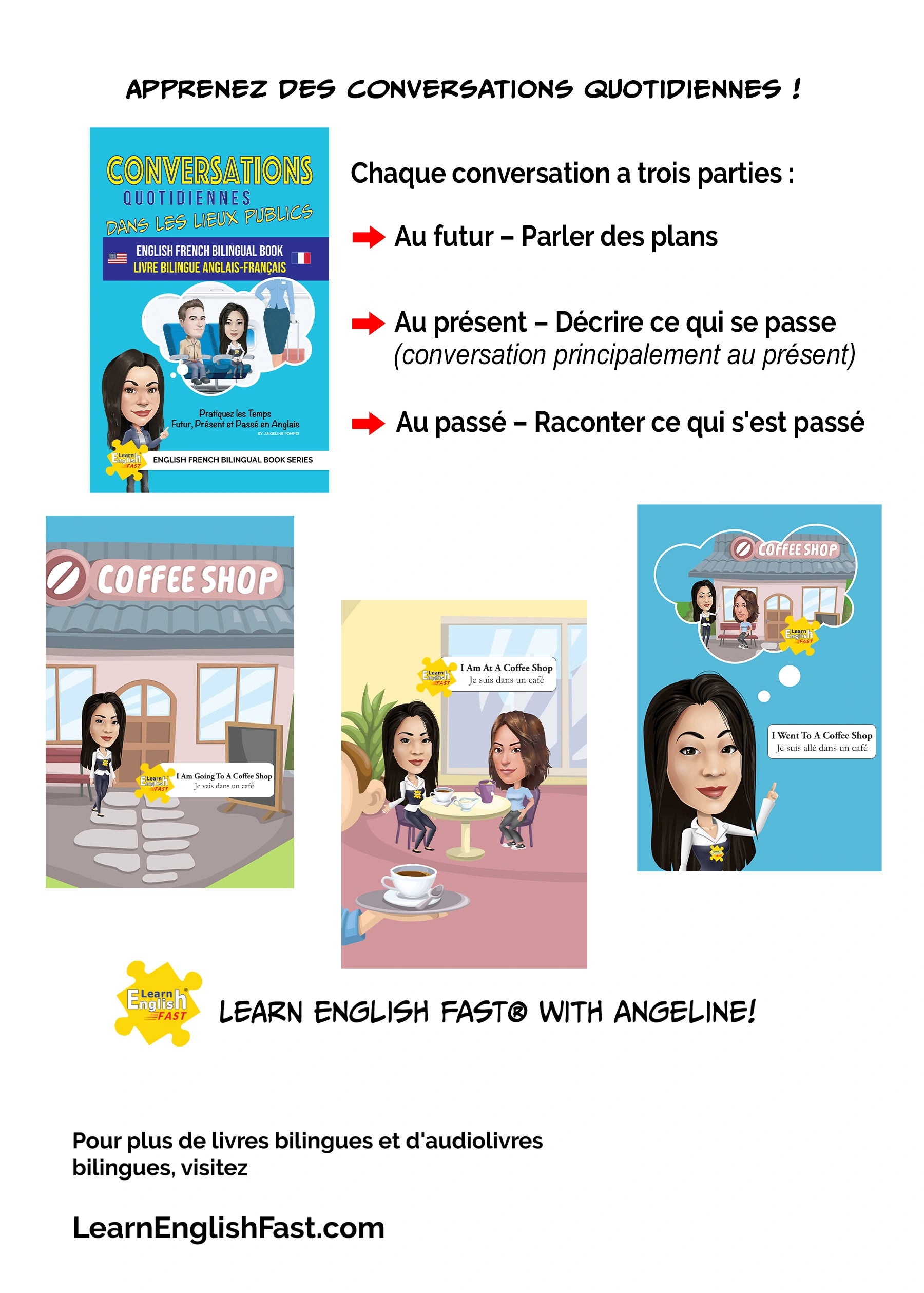 Everyday Conversations In Public Places: English–French Bilingual Book (PDF Edition)
