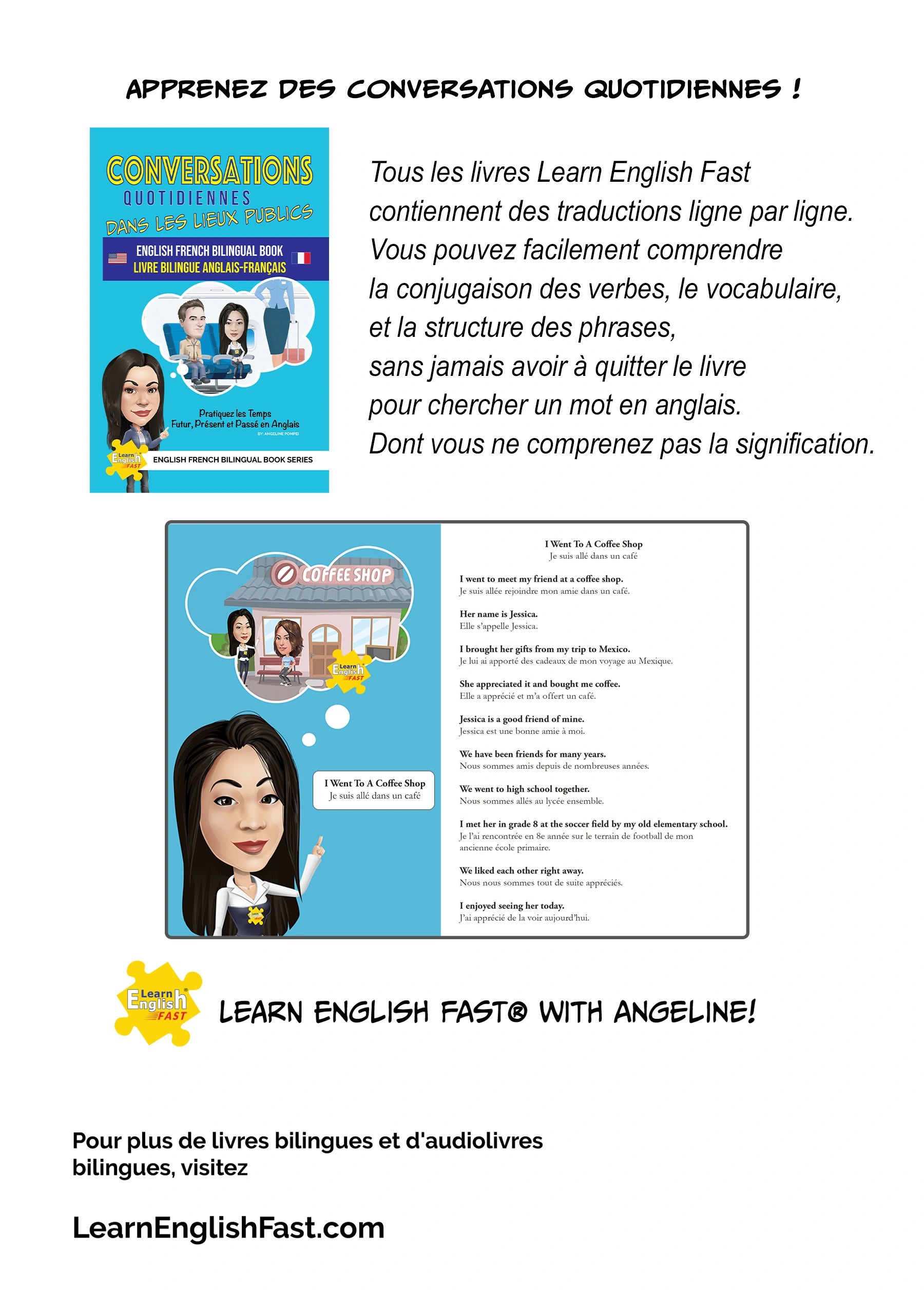Everyday Conversations In Public Places: English–French Bilingual Book (PDF Edition)