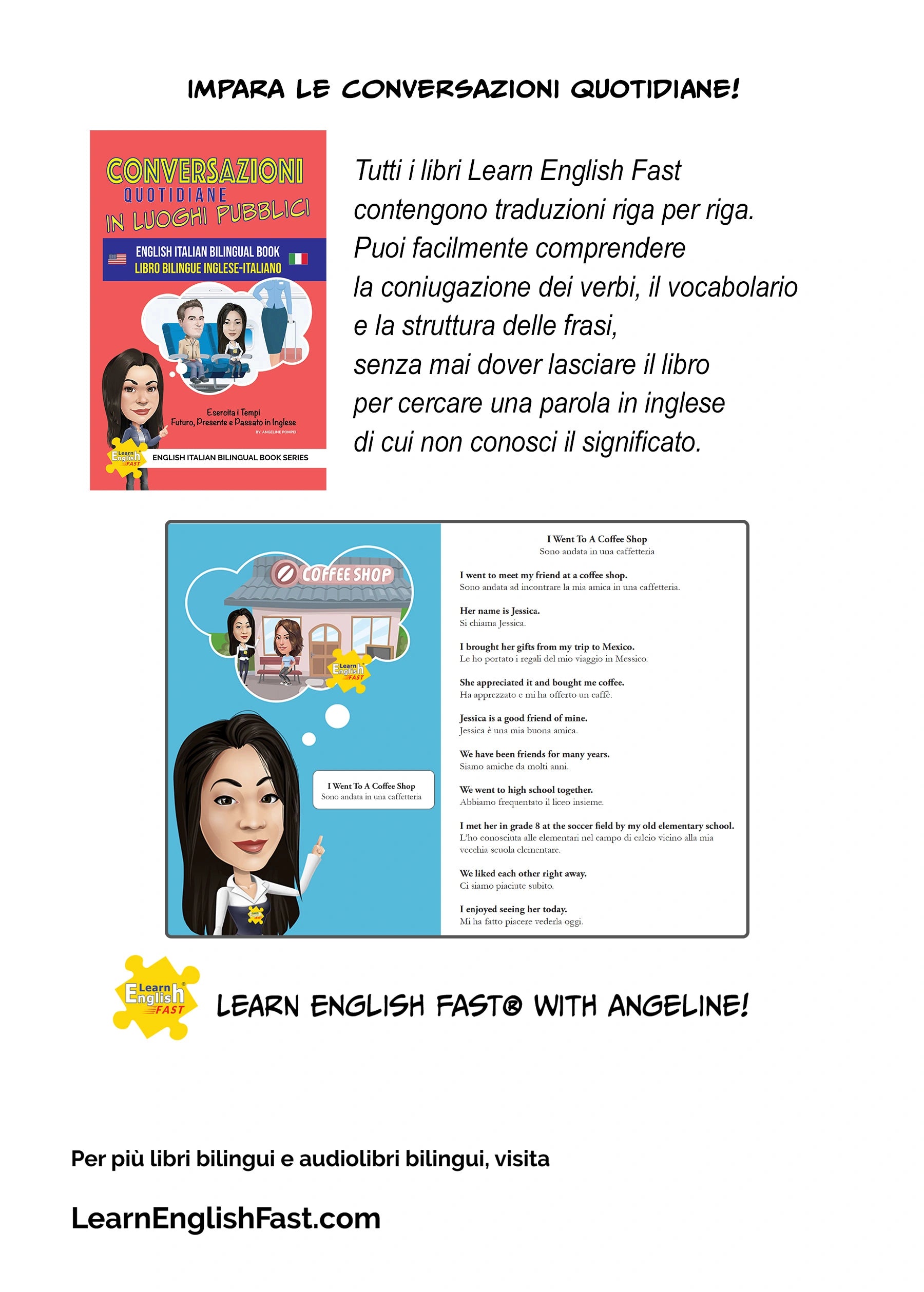 Everyday Conversations In Public Places: English–Italian Bilingual Book (PDF Edition)