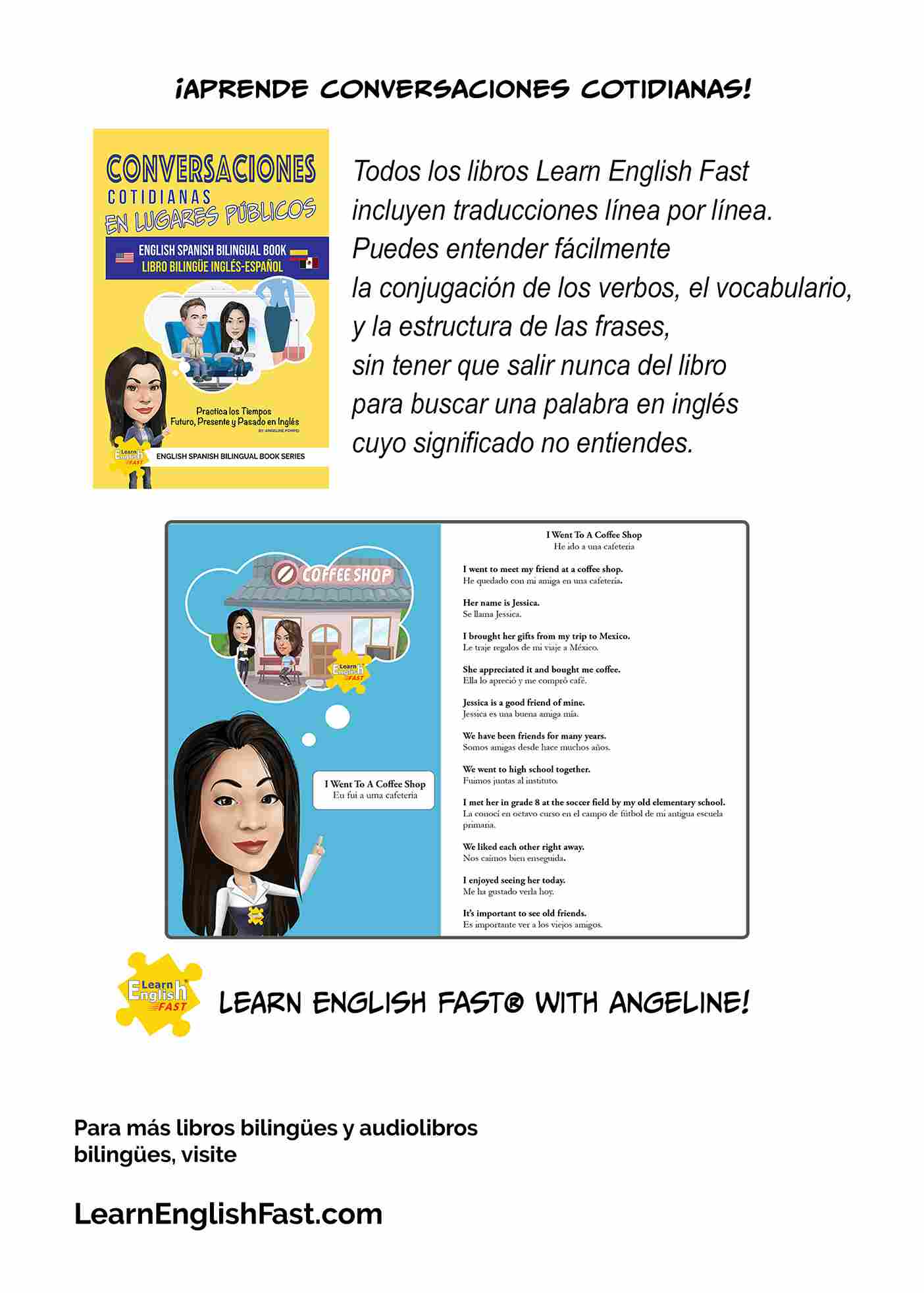 Everyday Conversations In Public Places: English Spanish Bilingual Book (PDF Edition)