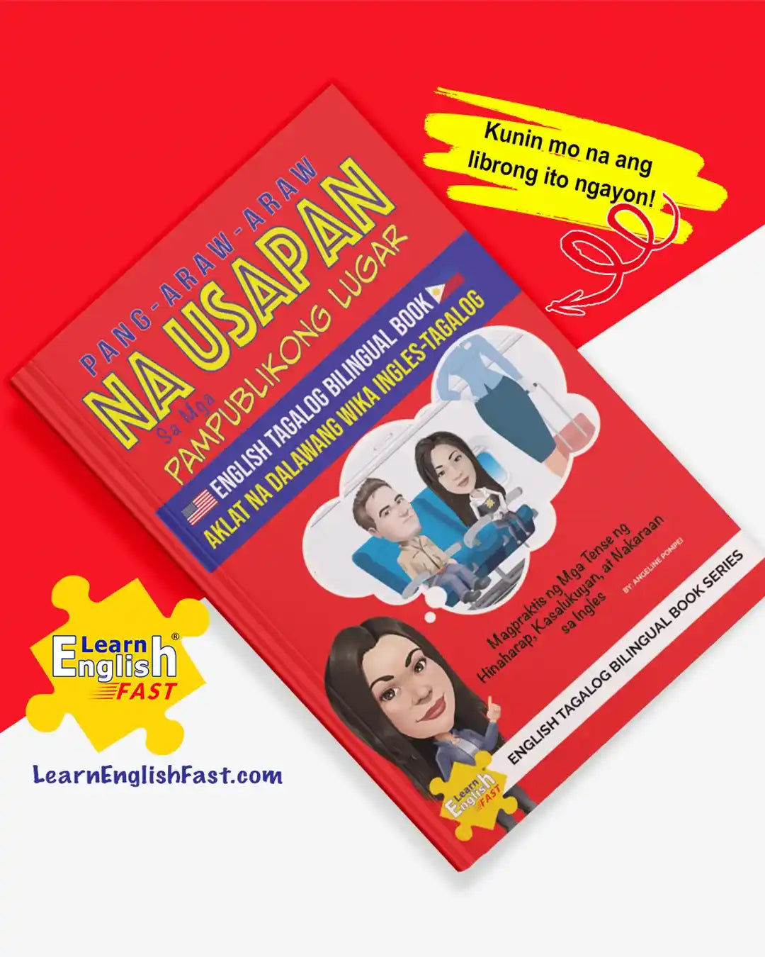 Everyday Conversations In Public Places: English–Tagalog Bilingual Book (PDF Edition)