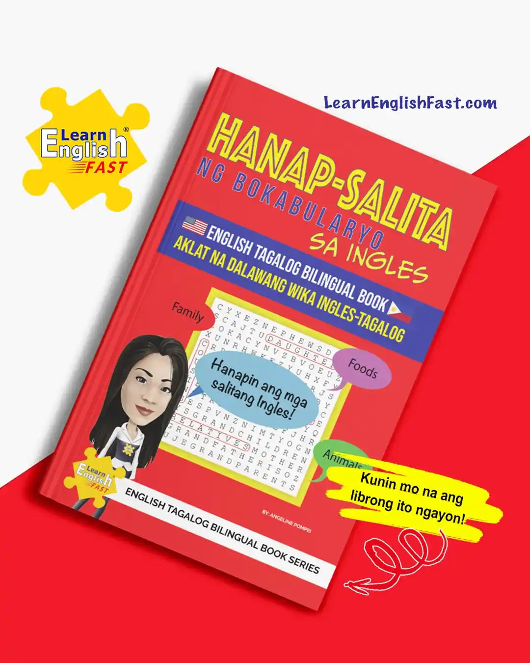 English Vocabulary Word Searches: English–Tagalog Bilingual Book (PDF Edition)