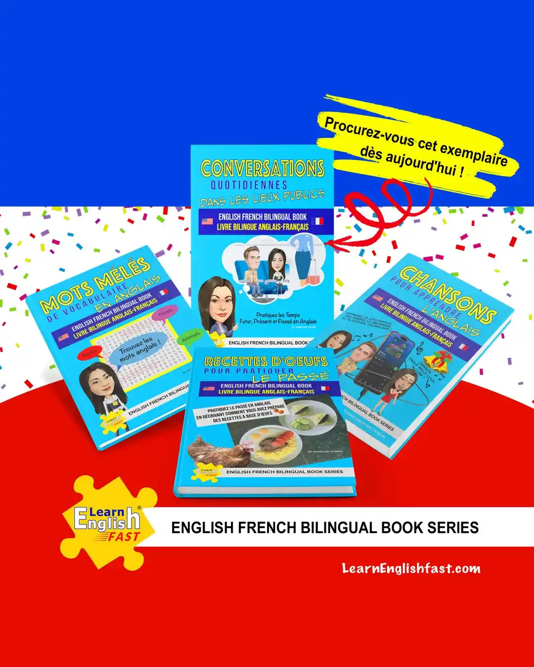 Songs For Learning English: English–French Bilingual Book (PDF Edition)