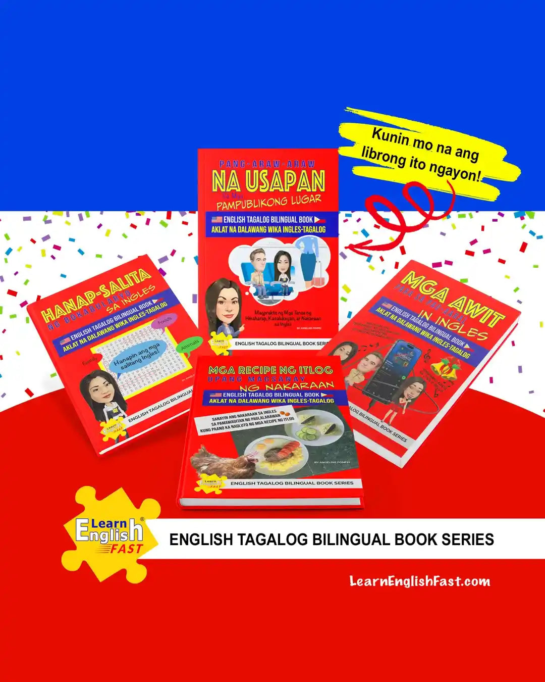 Everyday Conversations In Public Places: English–Tagalog Bilingual Book (PDF Edition)