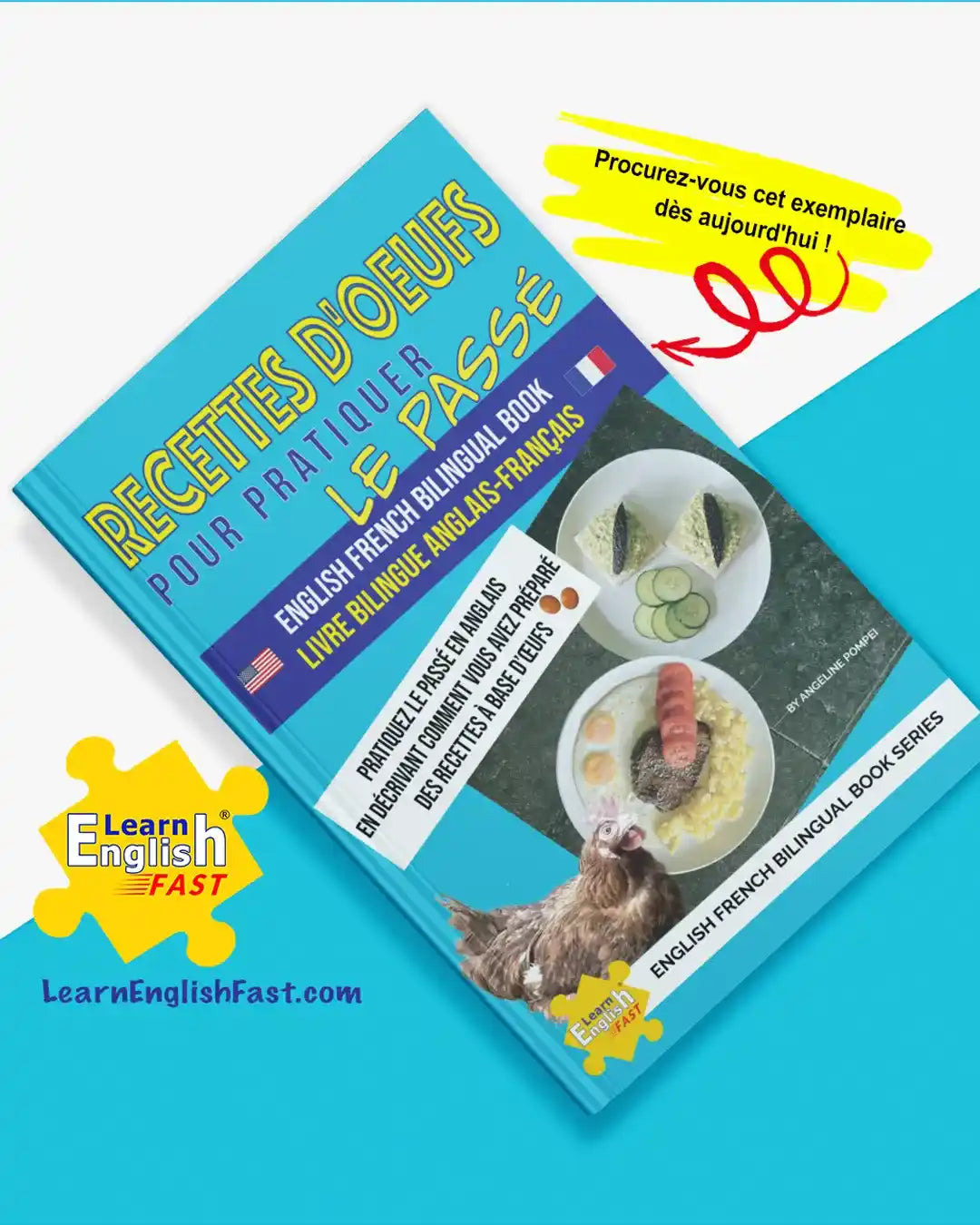 Egg Recipes To Practice The English Past Tense: English–French Bilingual Book (PDF Edition)