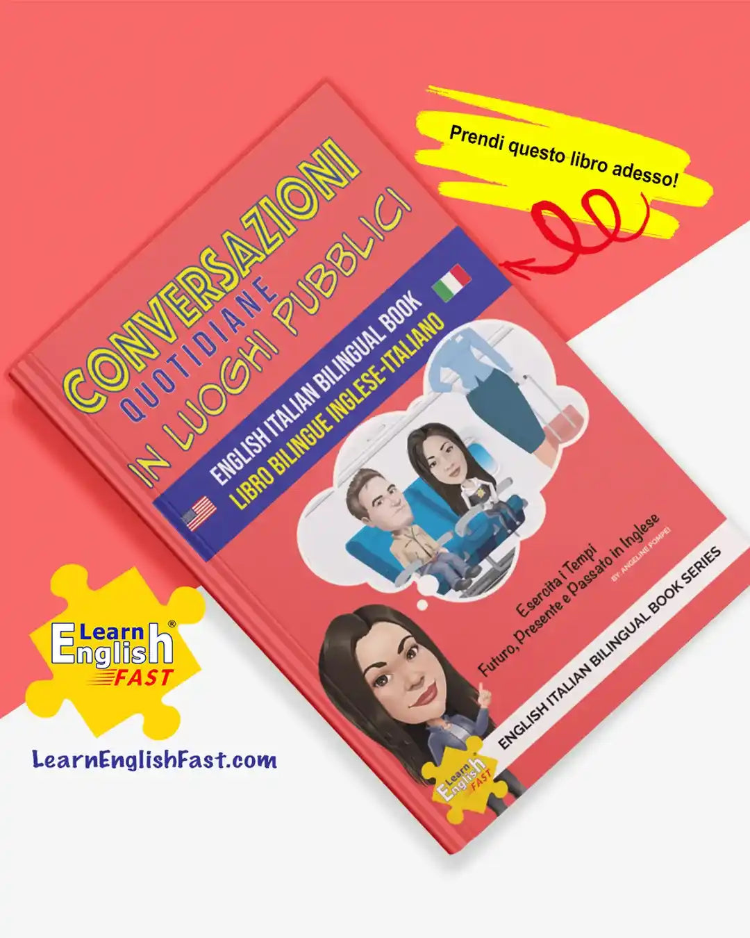 Everyday Conversations In Public Places: English–Italian Bilingual Book (PDF Edition)