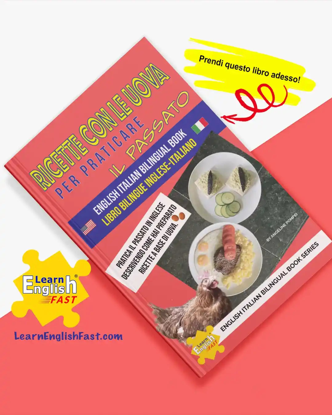 Egg Recipes To Practice The English Past Tense: English–Italian Bilingual Book (PDF Edition)