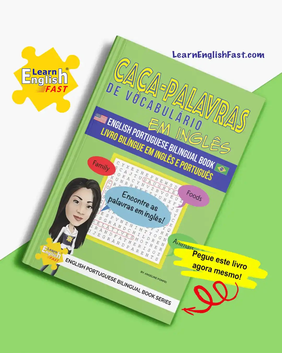 English Vocabulary Word Searches: English–Portuguese Bilingual Book (PDF Edition)