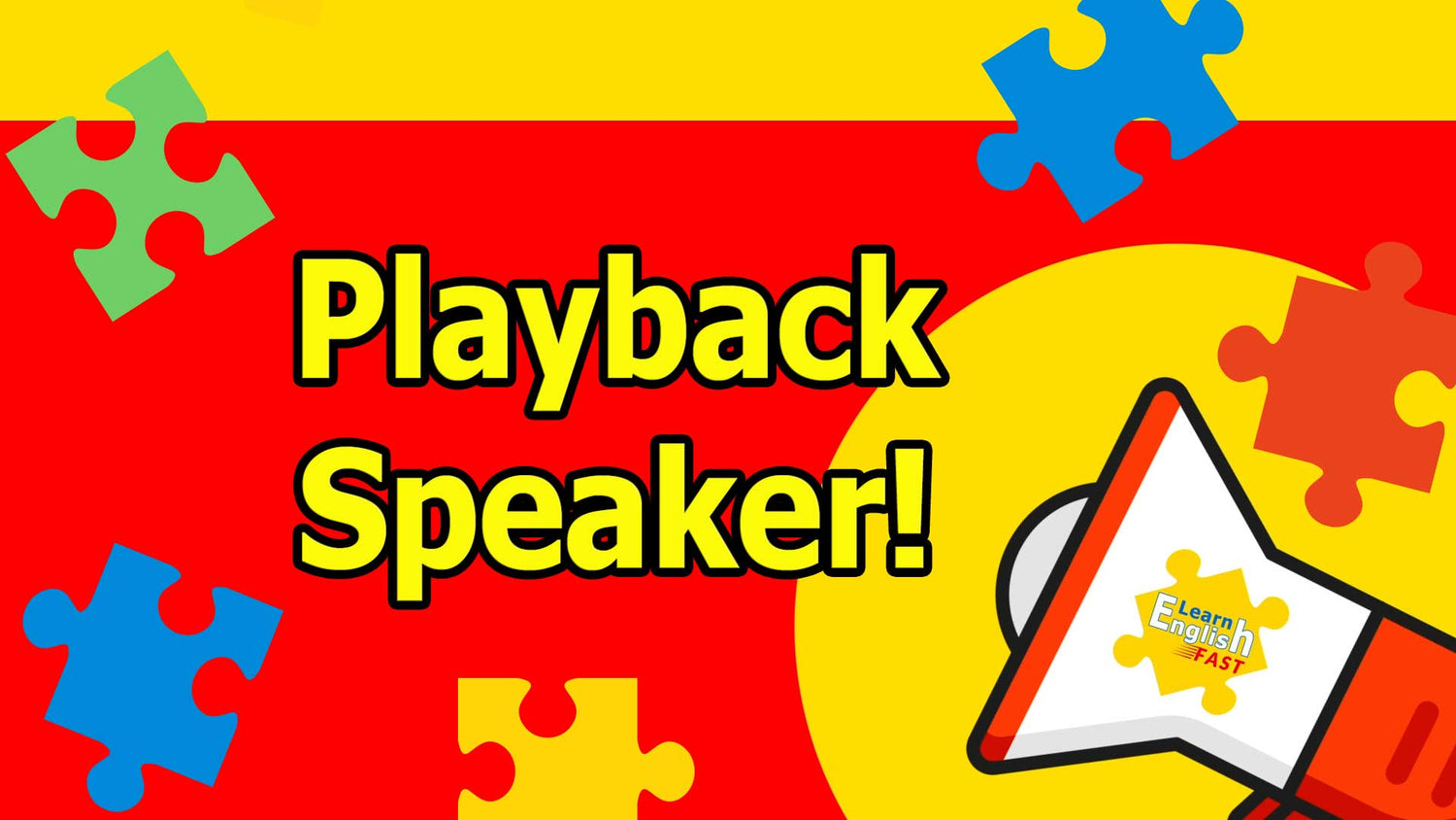 Hear Yourself Speaking English! ESL Playback Speaker