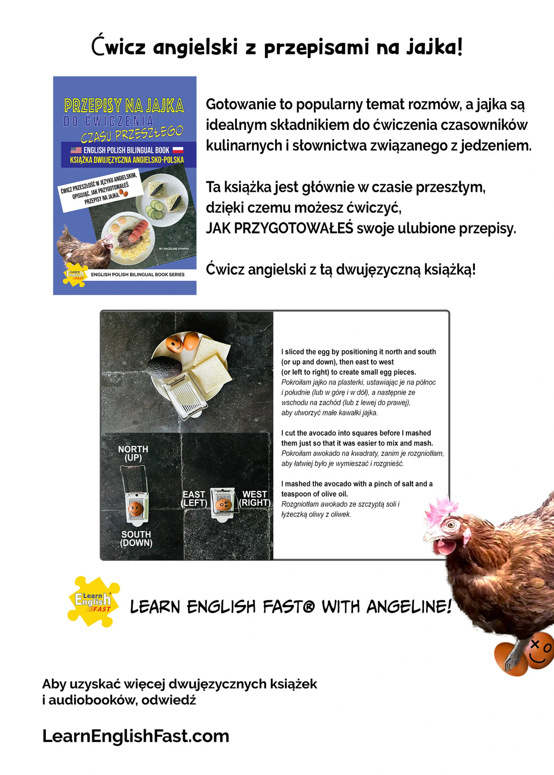 Egg Recipes To Practice The English Past Tense: English–Polish Bilingual Book (PDF Edition)