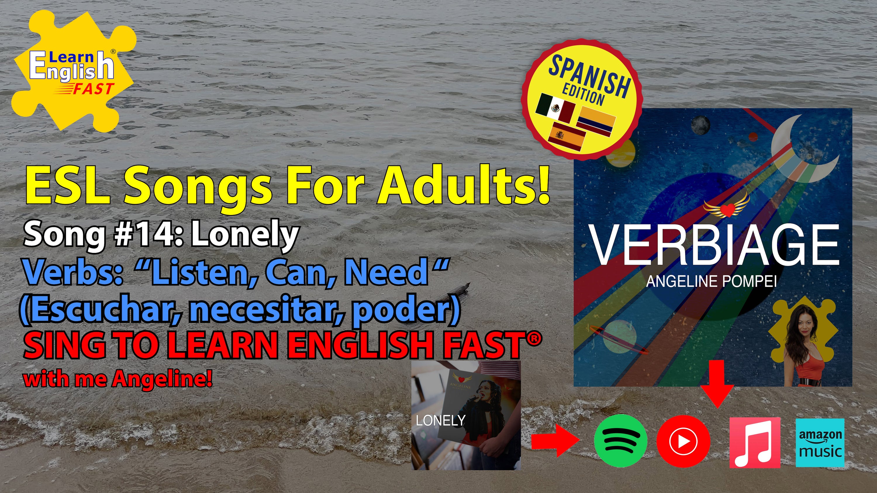 aprender ingles con musica los verbos ingleses escuchar can - Learn ...