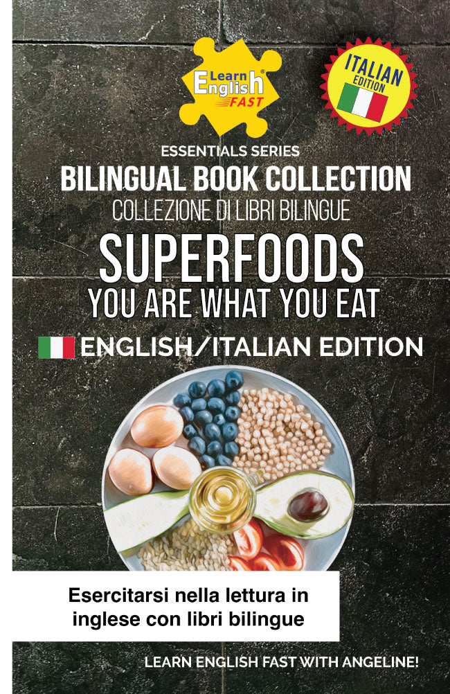 english italian bilingual book on nutrition
