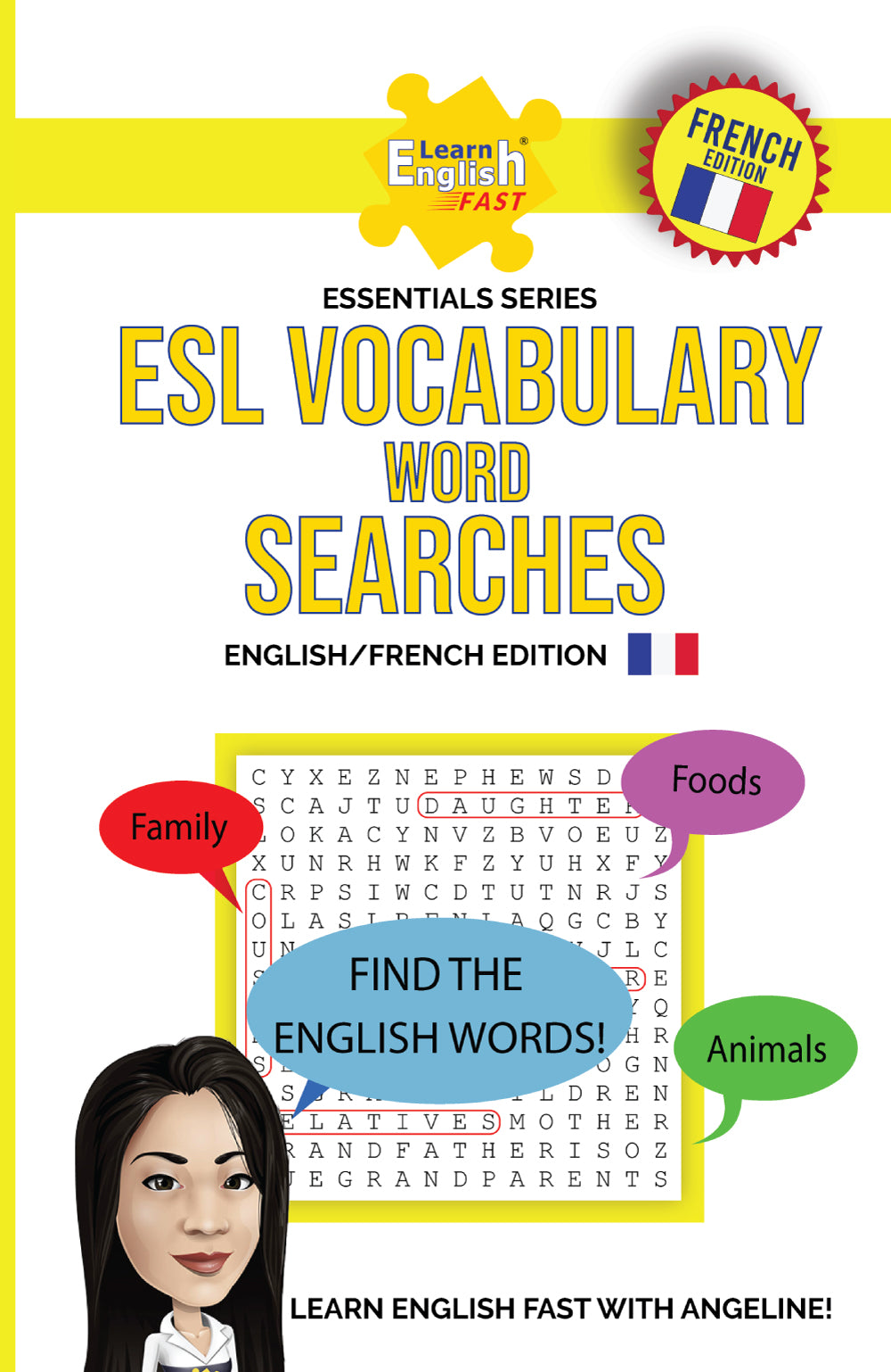 Vocabulary Word search book to learn English Fast