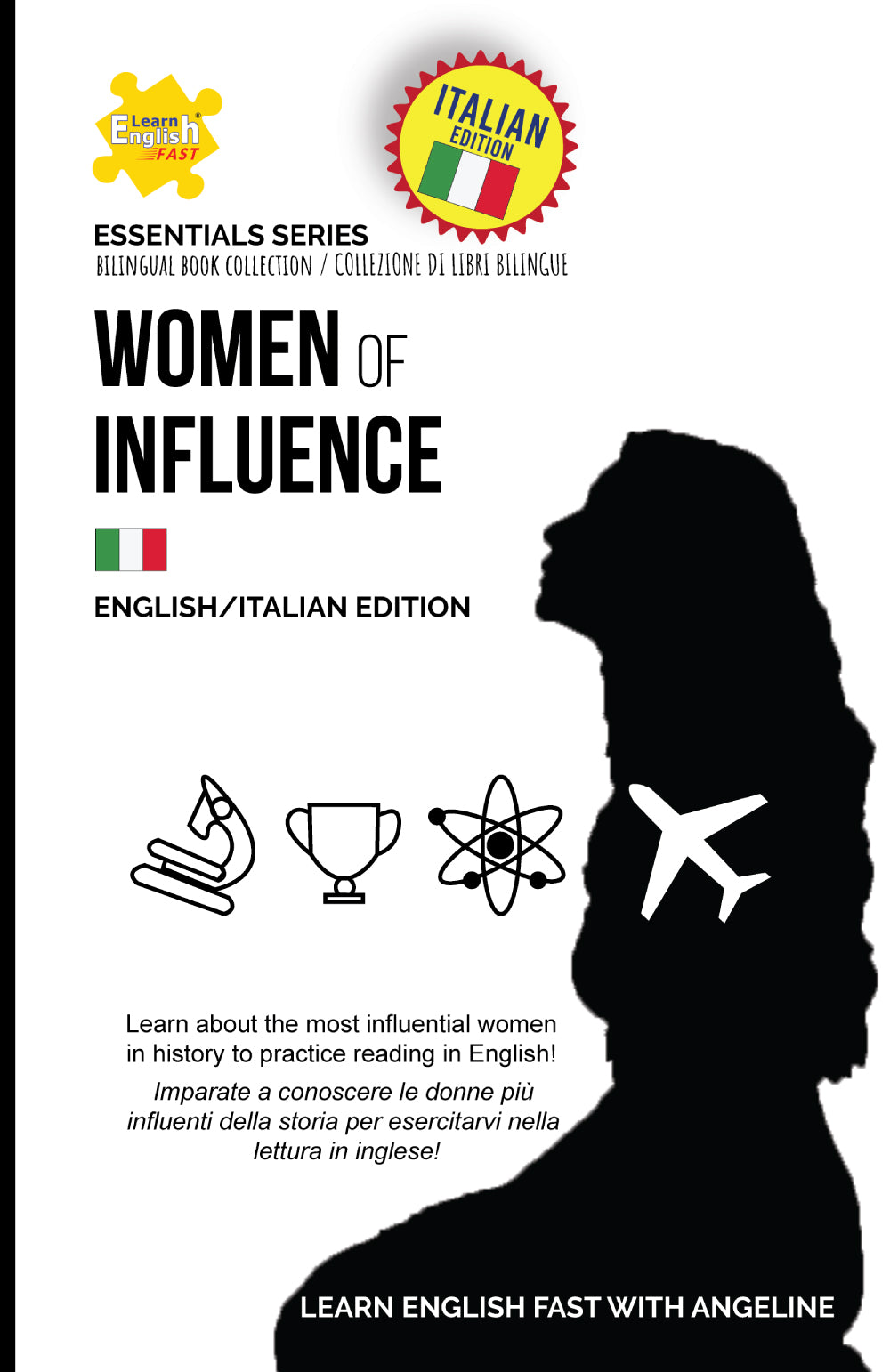 English Italian bilingual book on women like maria montessorie
