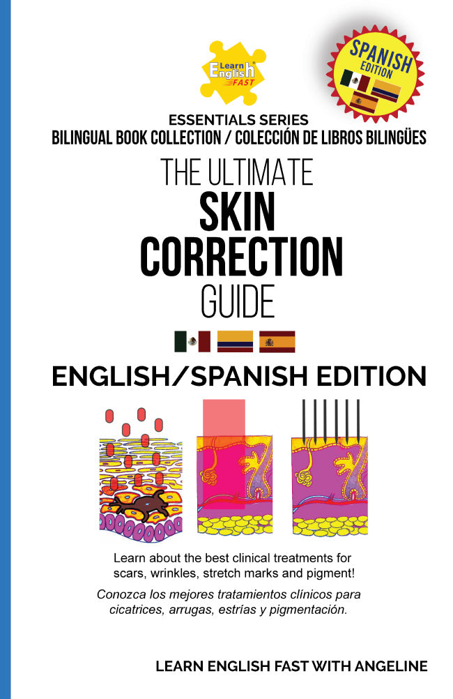 english spanish bilingual book on skincare to practice english