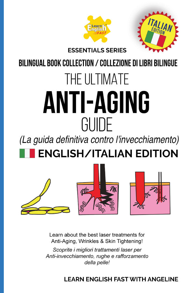 english italian anti-aging skincare bilingual book