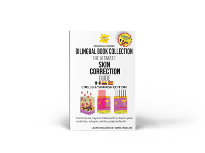 Guía definitiva para la corrección de la piel - Libro bilingüe inglés español