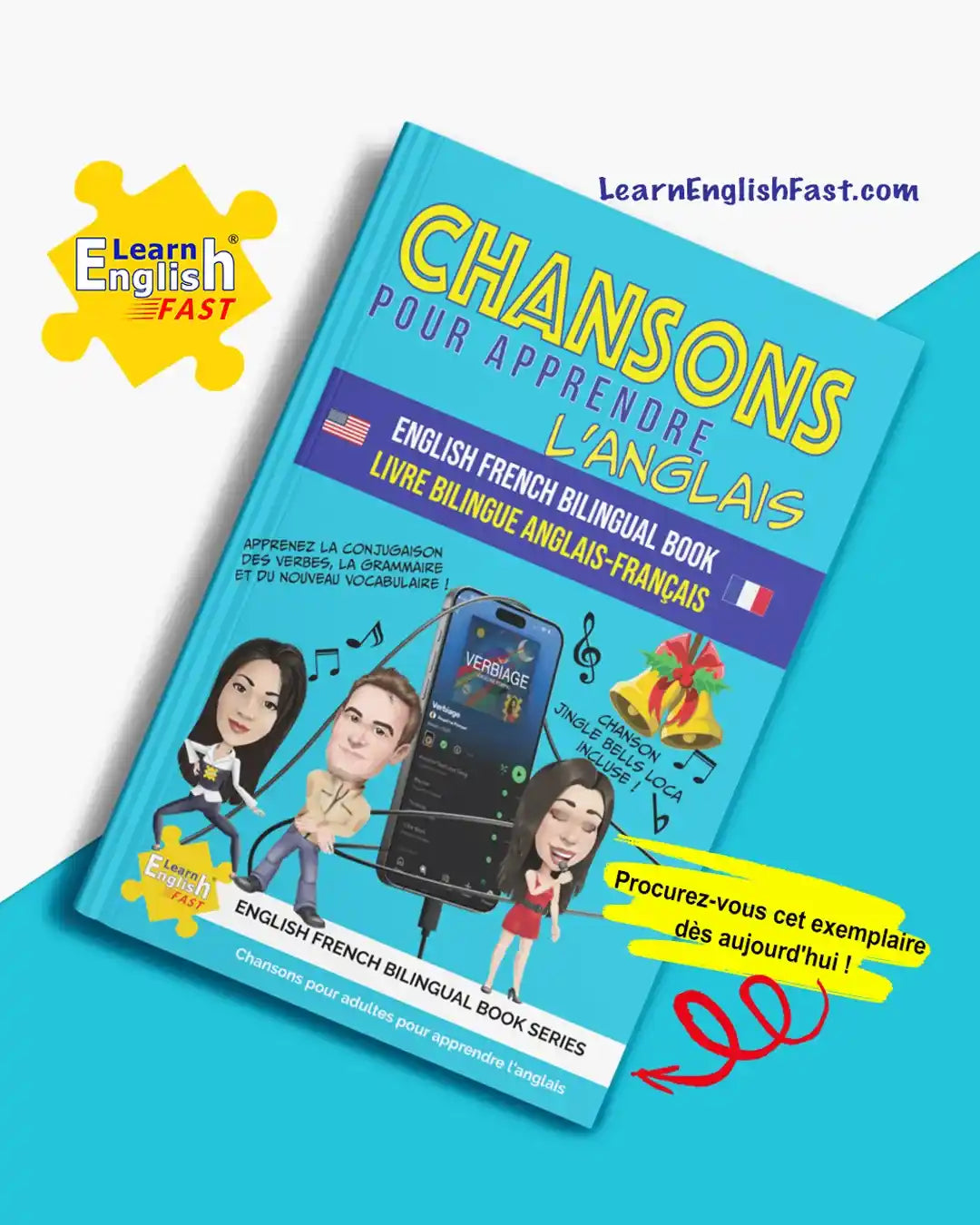 Songs For Learning English: English–French Bilingual Book (PDF Edition)