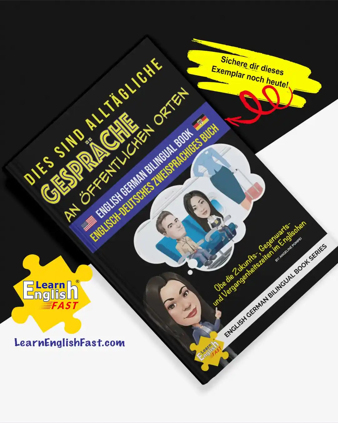 Everyday Conversations In Public Places: English–German Bilingual Book (PDF Edition)