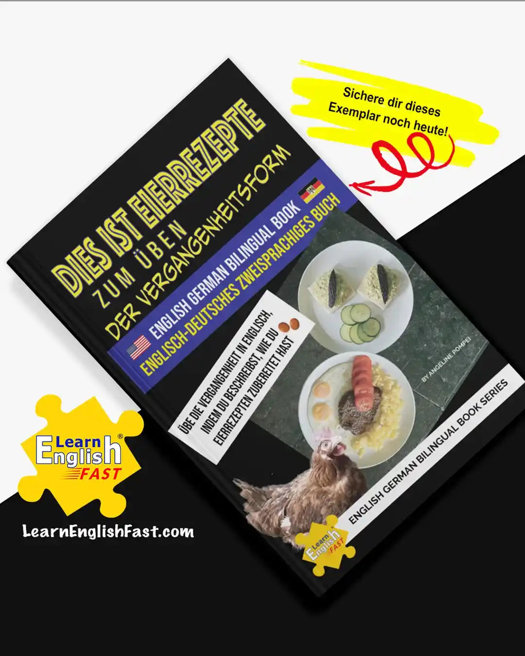 Egg Recipes To Practice The English Past Tense: English–German Bilingual Book (PDF Edition)