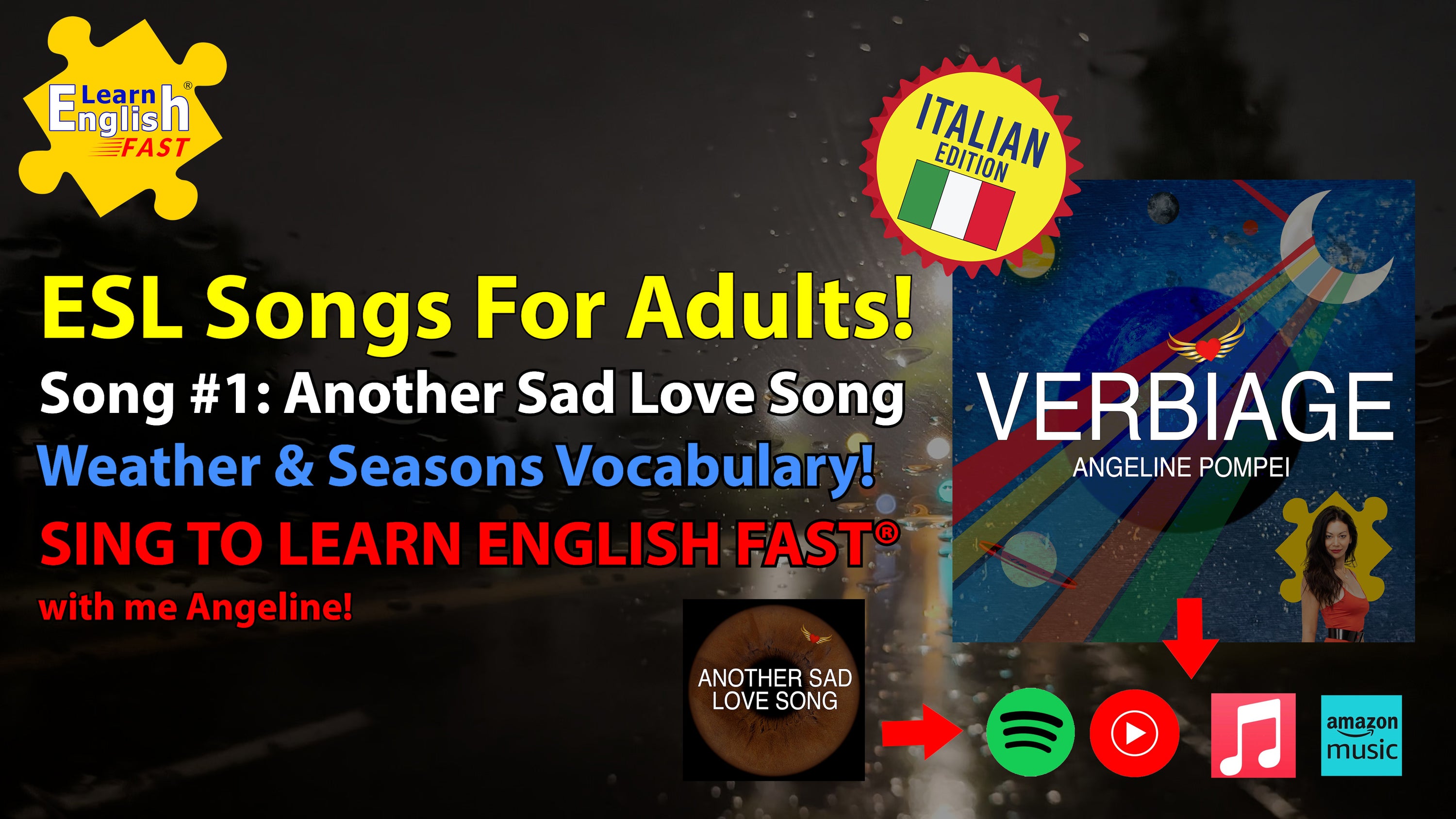 Another Sad Love Song Canzoni Per Imparare Linglese Learn English Fast With Angeline 2175