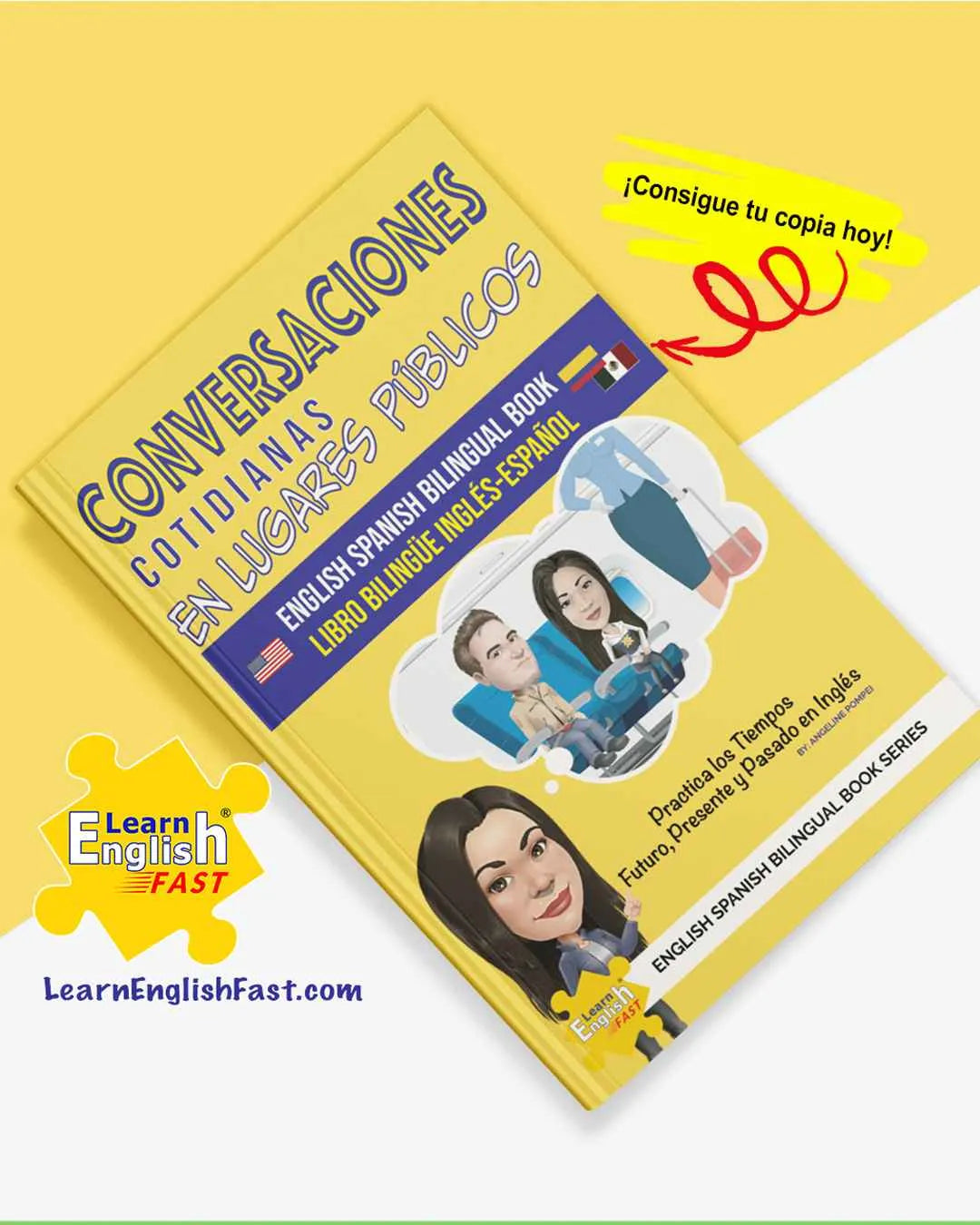 Everyday Conversations In Public Places: English Spanish Bilingual Book (PDF Edition)
