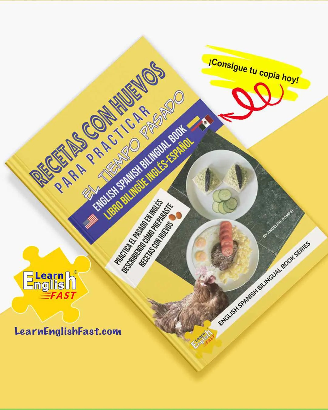 Egg Recipes To Practice The English Past Tense: English–Spanish Bilingual Book (PDF Edition)