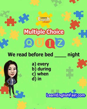 mini quiz questions to learn english